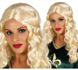 Blonde Medieval Wig with Braids