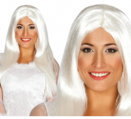 Long white hair wig for Halloween