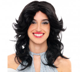 Black Disco long hair wig