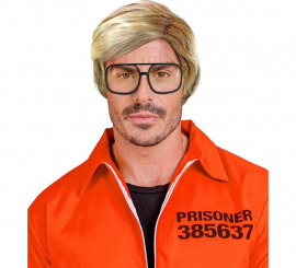 Peruca loira dos anos 80 para homens