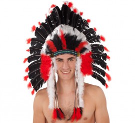 Great Indian Chief Feather Plume of 80x60 cm