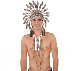 Gray Feather Plume 57x60 cm