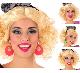 Circular Earrings in various neon colors