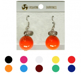 Brincos de bola de flamenco em várias cores