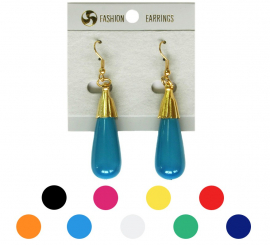 Brincos Flamenca Lágrima alongada em várias cores