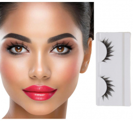 Black Eyelashes with Adhesive