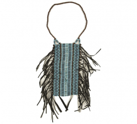 Blue Indian Fringed Breastplate