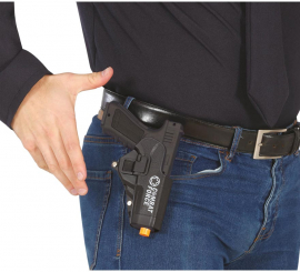 Pistola com coldre de 20 cm