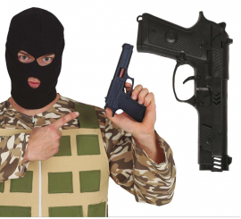 23 cm Black Military Pistol