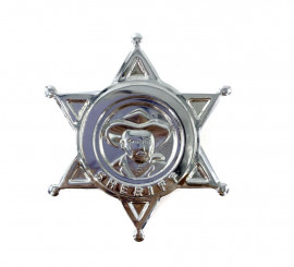 Distintivo de Xerife Estrela e Cowboy