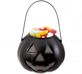 15cm Glow in the Dark Pumpkin Candy Holder