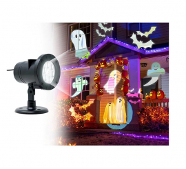Projetor de figuras LED de Halloween para ambientes externos