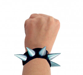 Pulseira grande com pontas prateadas