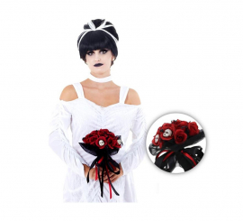 Buquê vermelho com faces de 26 cm