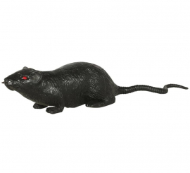 Gray Latex Rat 15 cm