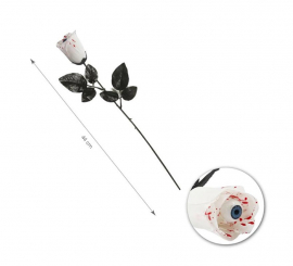 Rosa Branca com Olho 44 cm