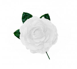 Rosa Flamenca Branca Grande 15 cm