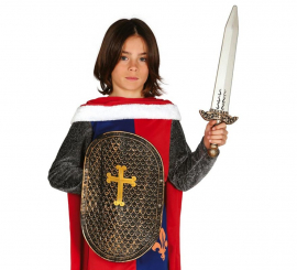 Conjunto Medieval: Escudo e espada para crianças