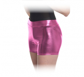 Shorts rosa brilhante feminino