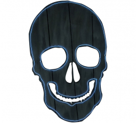 Silhueta de caveira fluorescente 52x34 cm