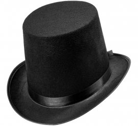 Black Felt Top Hat