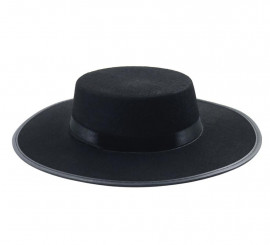 Cordobes felt hat black adult