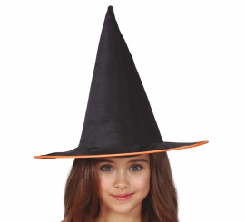 Chapéu Infantil de Bruxa Negra