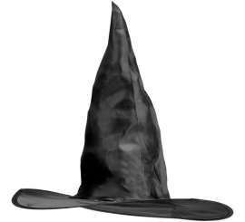 Chapéu de bruxa preto para meninas