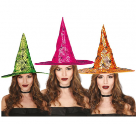 Neon Witch Hat in Assorted Colors