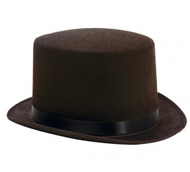 Cartola ou chapéu de feltro preto