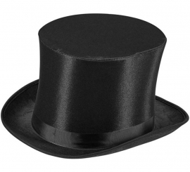 Elegant black top hat or top hat