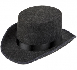 Felt Hat With Black Ribbon