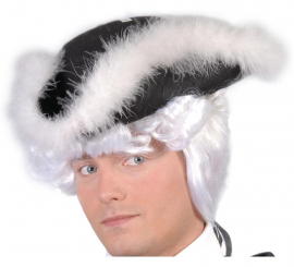 Almirante marinho britânico chapéu de feltro