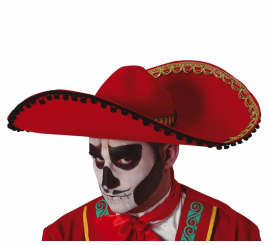 Red Felt Mexican Hat