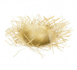 Chapéu de palha escuro clássico