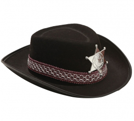 Chapéu de cowboy para crianças preto