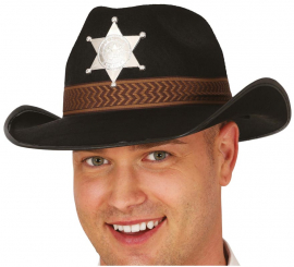 Black Sheriff Felt Hat
