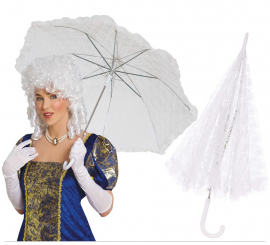 Guarda-chuva branca vintage