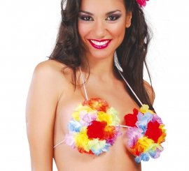Sutiã havaiano de flores