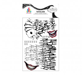 Tatuagens de palhaço texto conflitante hahaha preto