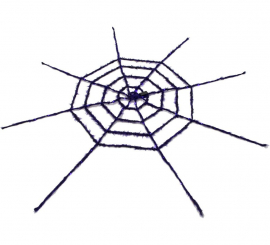 Spider Web with Light 210 cm