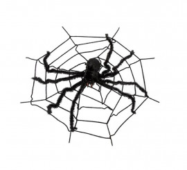 Teia de aranha com aranha 240x240 cm