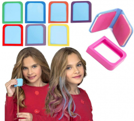 Tintura para fazer mechas de cabelo em várias cores