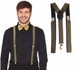 Suspensórios de duas cores para homens