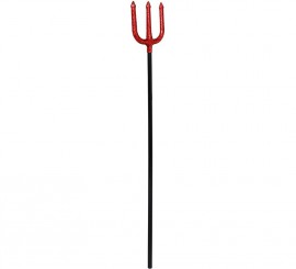 Red trident with glitter 120 cm