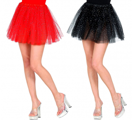 Tutu brilhante de 40 cm para mulheres em várias cores