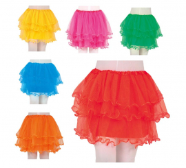 Tutu infantil com babados de 35 cm em várias cores