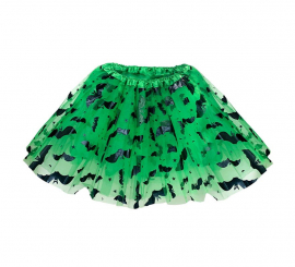 Tutu verde com morcegos de 40 cm