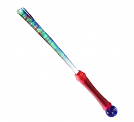 Varinha mágica com bola de discoteca leve e 36 cm