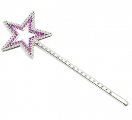 Small wand with Pink Star 23 cm